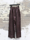 Mutedance 25 Autumn/Winter Elastic Wide Waist Drawstring Casual Pants Series Floral Dye MD-MD25FW75-purple (MD25FW71)